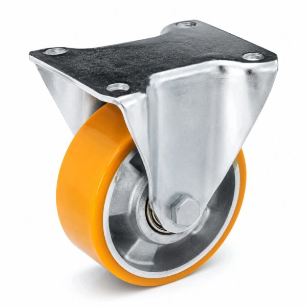 Koło transportowe aluminiowo-poliuretanowe stałe 160 mm – nośność 500 kg